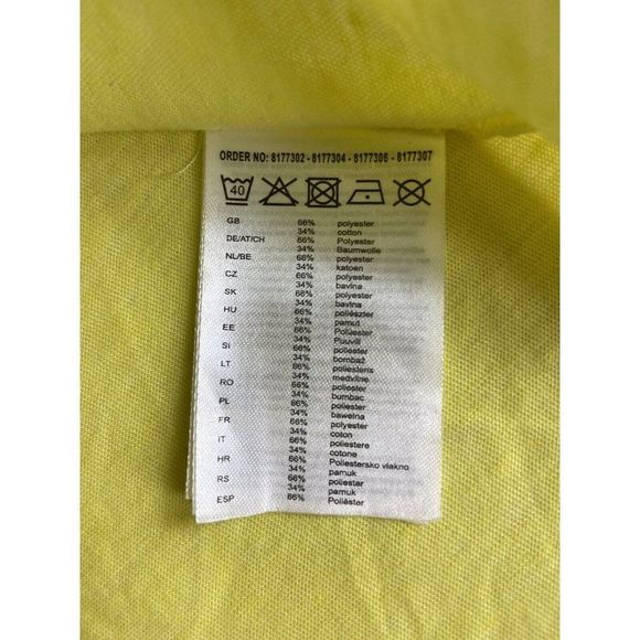 Jean Pascale women yellow New sleeveless shirt top blouse size EU M, - Picture 6 of 6